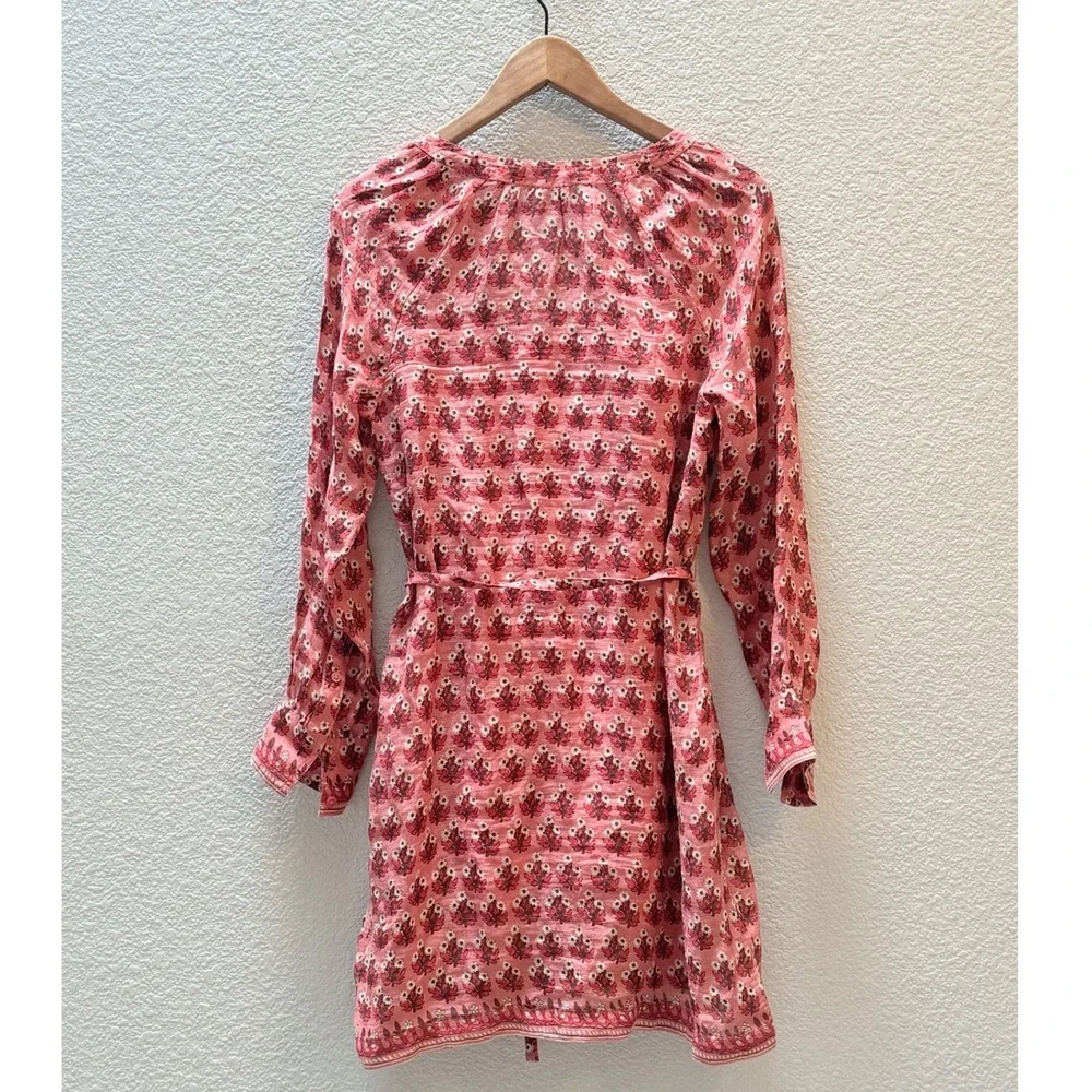 J. Crew Sz XS Cabana Mini Dress in Block-print Ramie $198